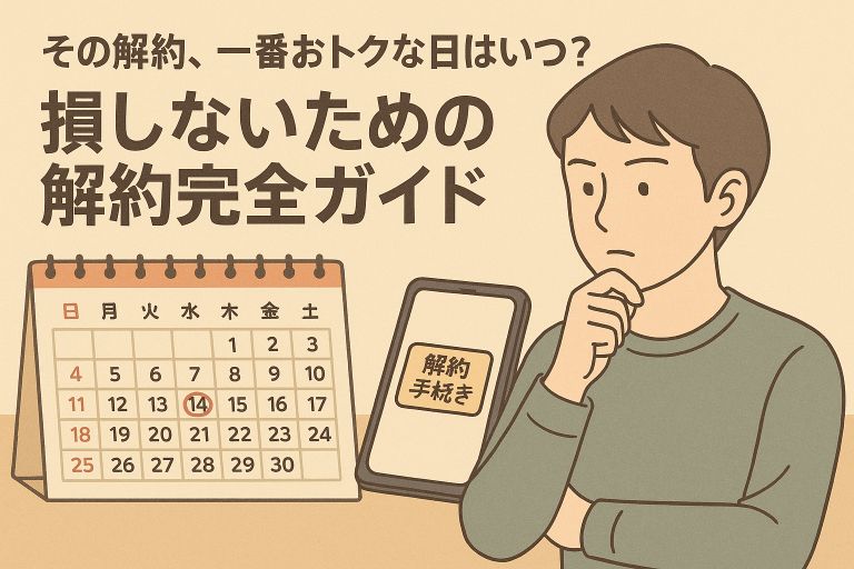 DMM×DAZNホーダイの最適な解約タイミングをカレンダーで確認する様子